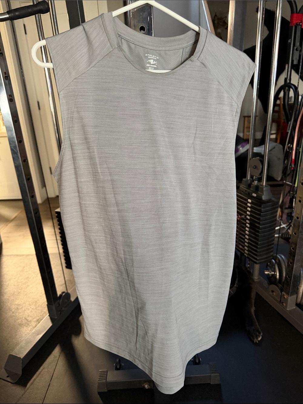 Athletic Works Light Gray Men’s Sleeveless Performance Tank